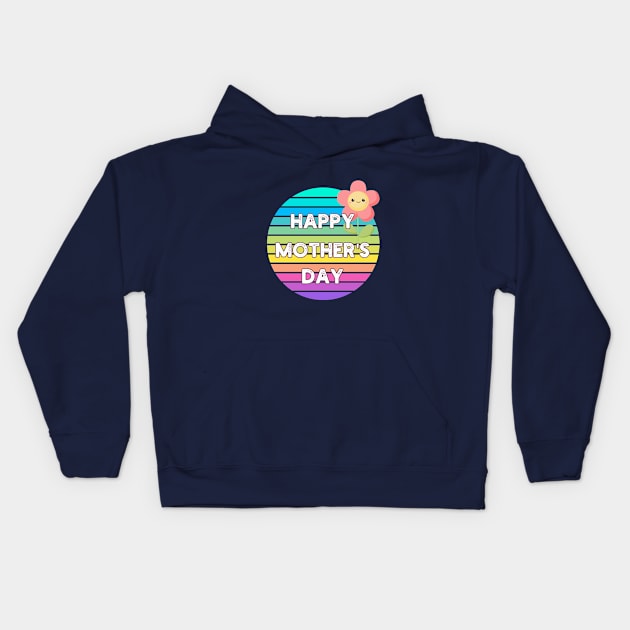 Happy Mothers Day 2024 Kids Hoodie by BukovskyART